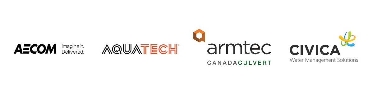 TRIECA 2019 gold sponsors Aecom Aquatech Armtec Civica