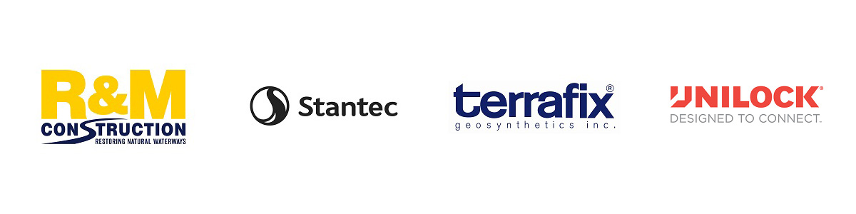 TRIECA 2019 gold sponsors R&M Construction Stantec Terrafix Unilock