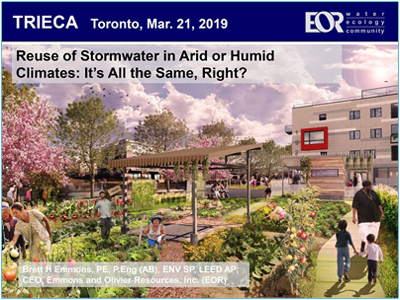 Stormwater Reuse in Arid or Humid Climates presentation cover page