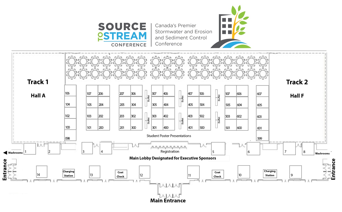 Source to Stream 2023 conference floor plan