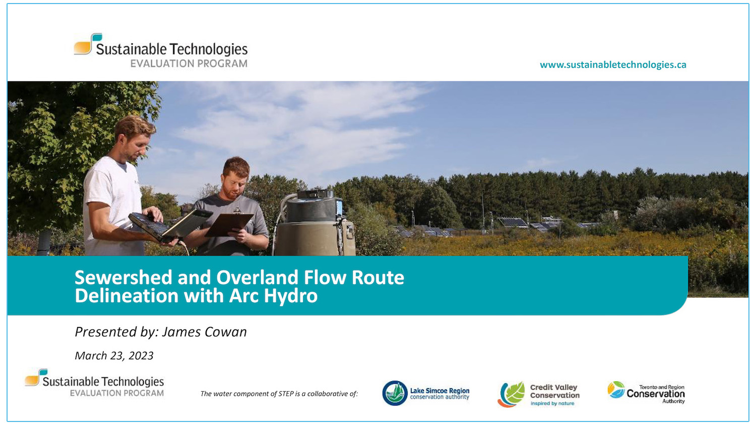 Sewershed and Overland Flow Route Delineation with ArcHYDRO - Presenter: James Cowan - Credit Valley Conservation