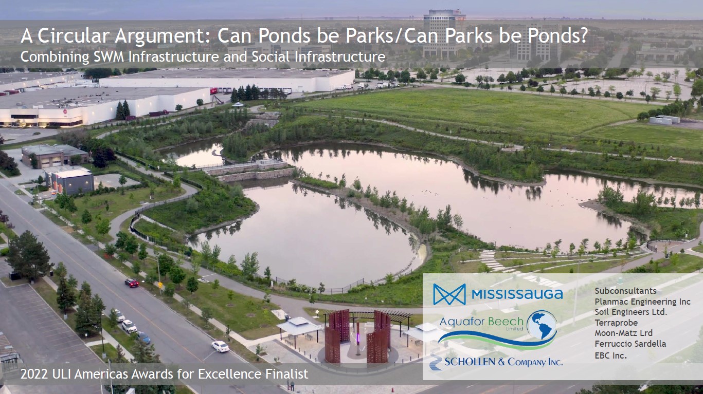 A Circular Argument: Can Ponds be Parks - Can Parks be Ponds - Combining SWM Infrastructure and Social Infrastructure - Presenters - Chris Denich and Joel Sypkes - Aquafor Beech Ltd