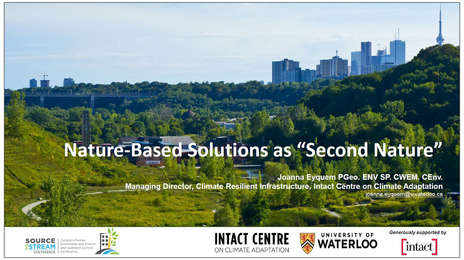 Nature-Based Solutions as Second Nature - presentation by Joanna Eyquem