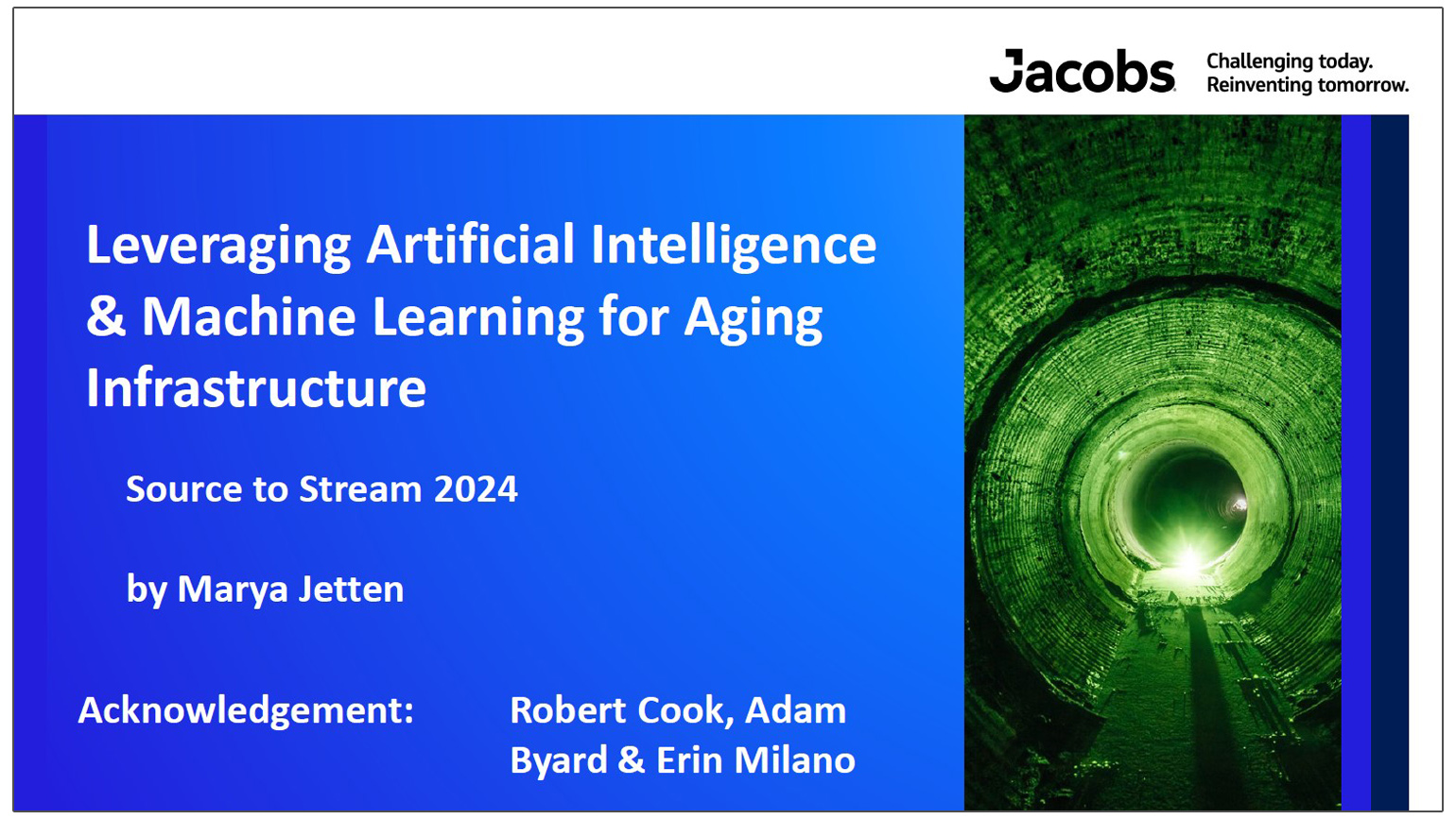 Leveraging Artificial Intelligence and Machine Learning for Aging Infrastructure - presentation by Marya Jetten