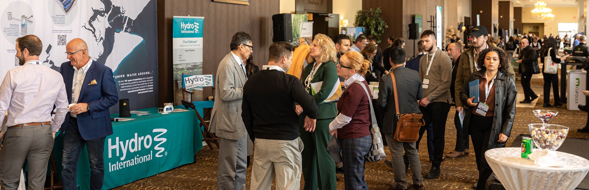 Conference delegates explore the Source to Stream trade show