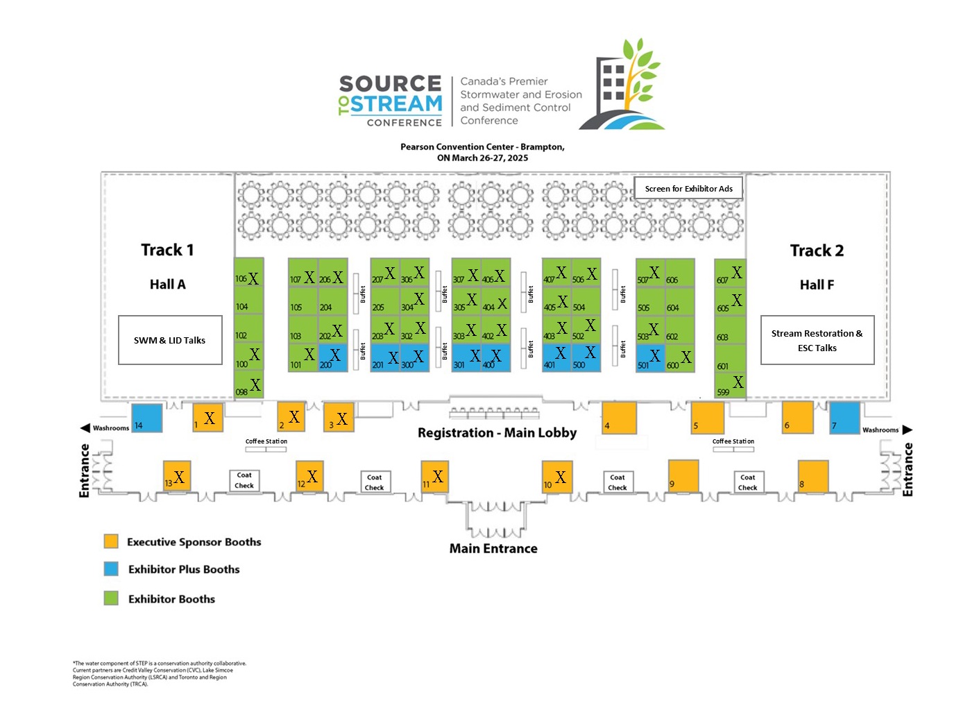 Source to Stream 2025 conference floor plan - updated November 8 2024