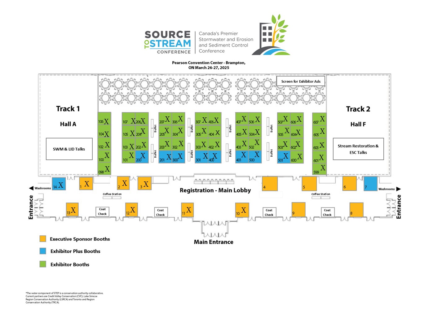 Source to Stream 2025 conference floor plan - updated January 8 2025