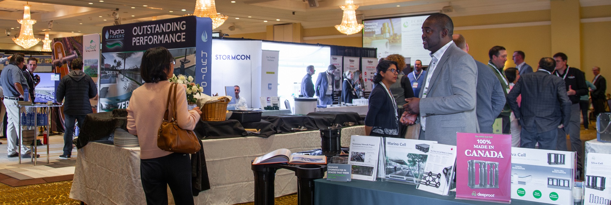 Conference delegates explore the Source to Stream trade show