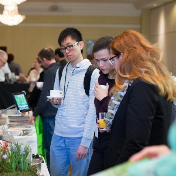 delegates explore the trade show at the Source to Stream Conference