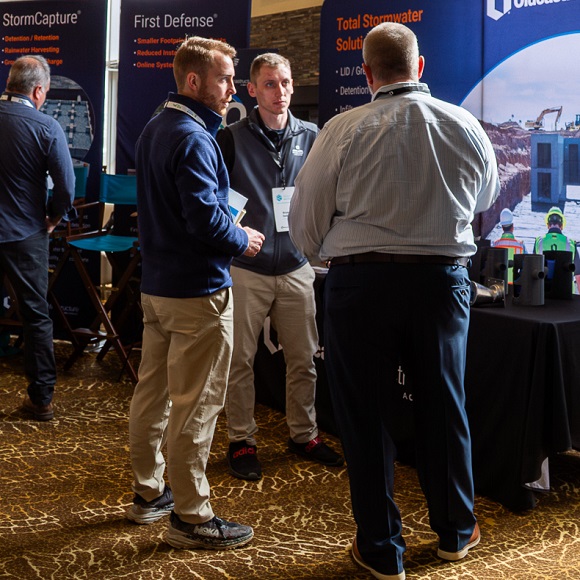 delegates explore the trade show at the Source to Stream Conference